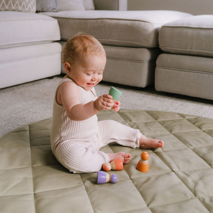 Wooden toys for baby's brain development