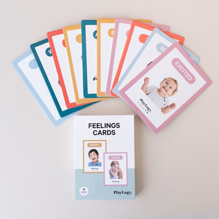 Feelings cards for baby brain development