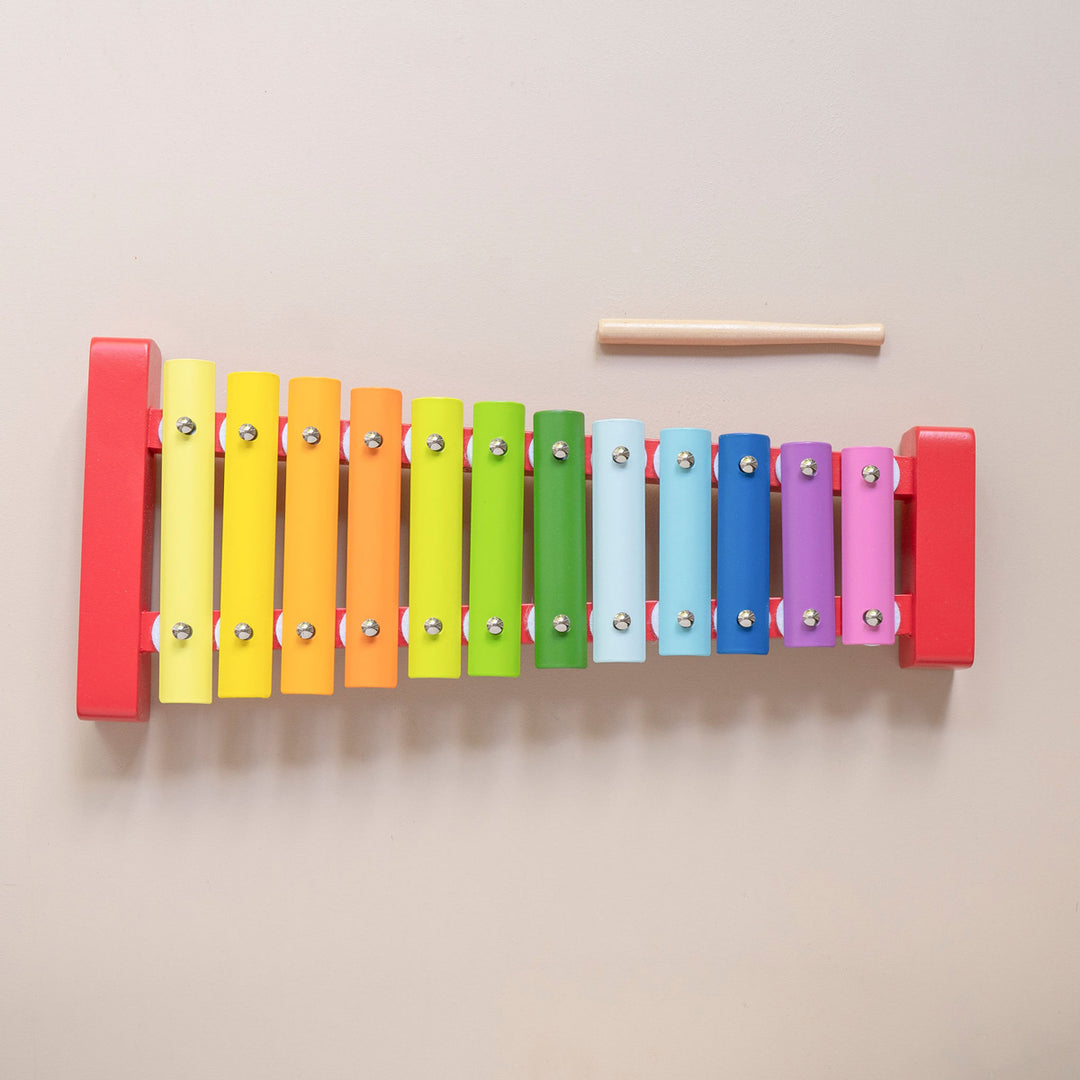 Baby and toddler metal xylophone