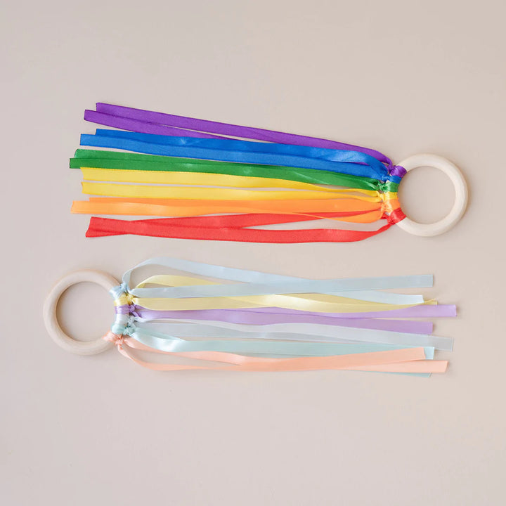 Rainbow hand-kites 