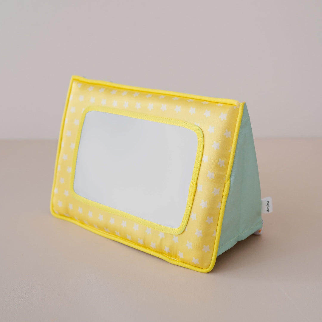 Baby mirror for playtime and building self-recognition