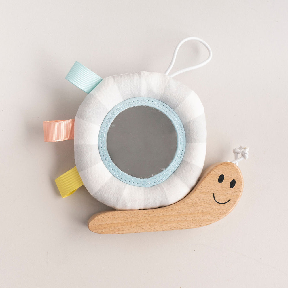 Cute snail mirror toy for babies